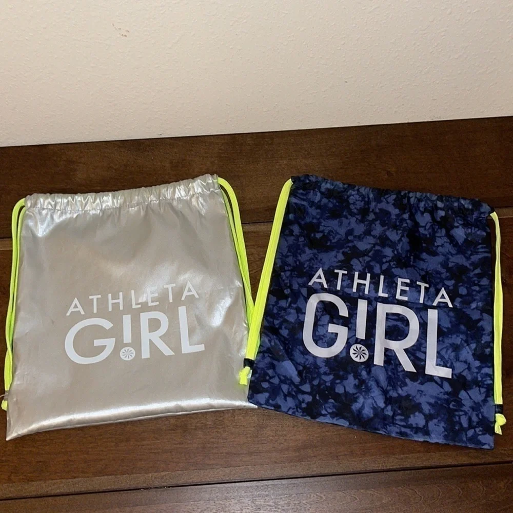 ATHLETA GYM 2 Backpack Silver white & Neon yellow